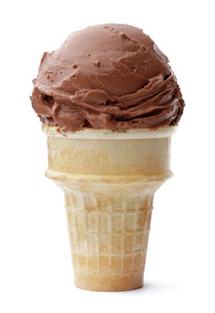 Chocolate Ice Cream Cone by Duckycards