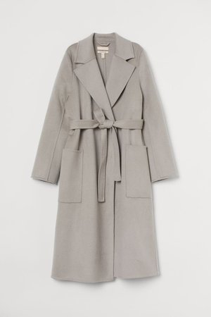 Wool Coat - Light taupe - Ladies | H&M US