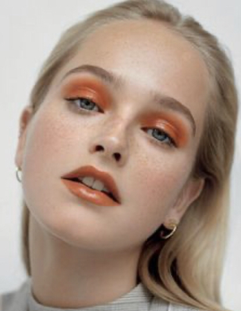 apricot orange makeup