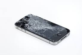 broken phone placed on table - Google Search