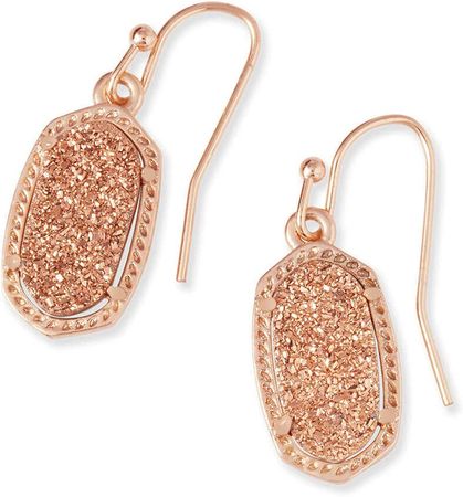 Amazon.com: Kendra Scott Lee Drop Earrings for Women, Fashion Jewelry, Rose Gold-Plated, Rose Gold-Plated Drusy: Clothing, Shoes & Jewelry