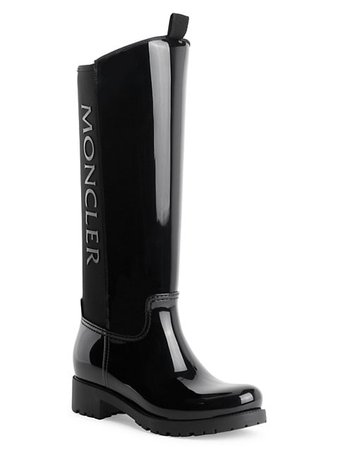 Moncler Gilla Tall PVC Rain Boots | SaksFifthAvenue