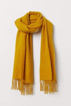 mustard scarf