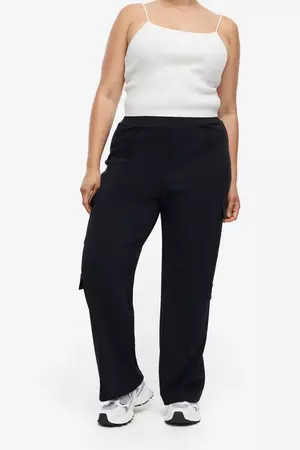 Jersey Cargo Pants - Black - Ladies | H&M US