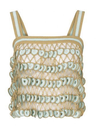 Dahlia Mint Crocheted top
