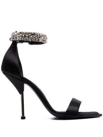 Alexander McQueen Embellished 90mm Sandals - Farfetch