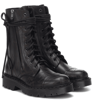 vetements army ankle boots