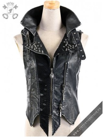 Steampunk Spikes Vest | Fantasmagoria.shop - retail & wholesale Gothic clothes and accessories