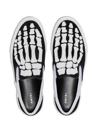 Amiri Skeleton Slip-on Sneakers | Farfetch.com
