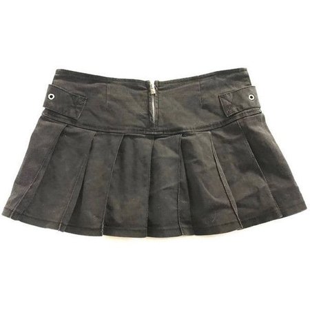 Vintage black goth bondage hand cuff mini skirt