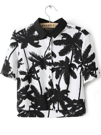 palm tree blouse - Google Search