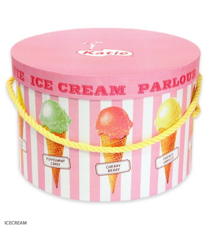 HAT BOX round ICE CREAM Katie Official Web Store