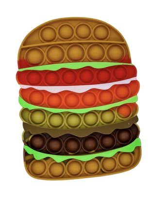 hamburger pop it fidget