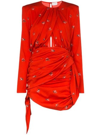 Magda Butrym San Remo floral-print stretch-silk Mini Dress - Farfetch