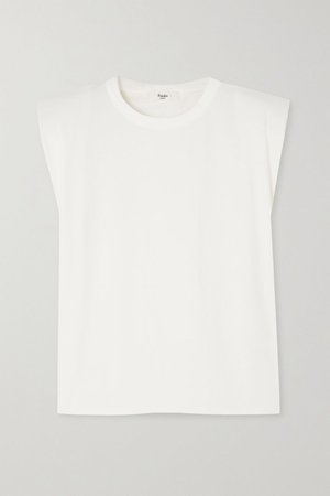 White Eva cotton-jersey tank | Frankie Shop | NET-A-PORTER