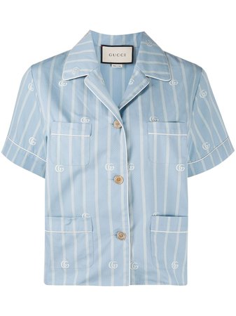 Gucci Striped short-sleeve Shirt - Farfetch