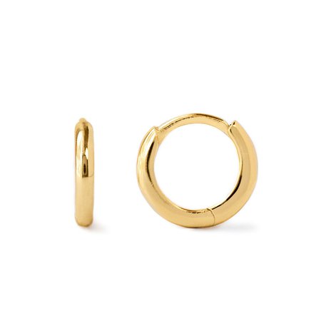 Pave Crystal Gold Huggie Hoop Earrings | Minimal Dainty Jewelry – AMY O Jewelry