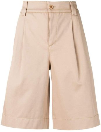 high-waist bermuda shorts