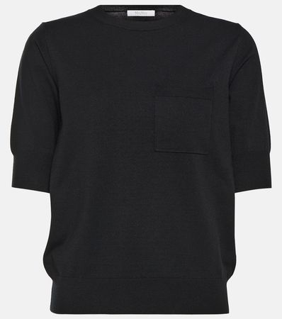 Stretch Jersey Sweater in Black - Max Mara | Mytheresa