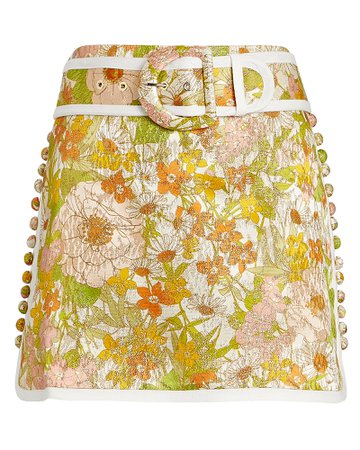 Zimmermann | Super Eight Floral Mini Skirt | INTERMIX®
