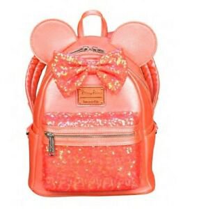 Disney Parks Loungefly Mini Backpack Sequined Little Mermaid Ariels Grotto Coral | eBay