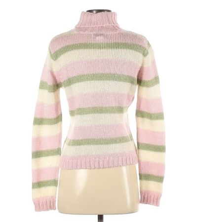 pink green yellowsweater