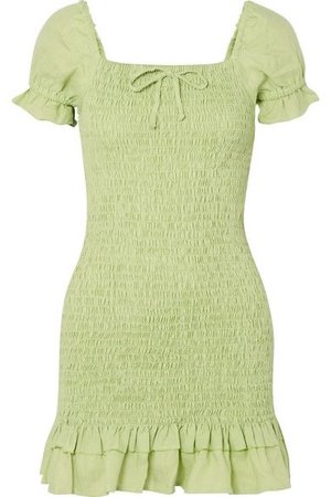 Dress, green pastel dress