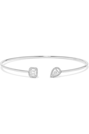 Messika | My Twin Toi & Moi 18-karat white gold diamond cuff | NET-A-PORTER.COM