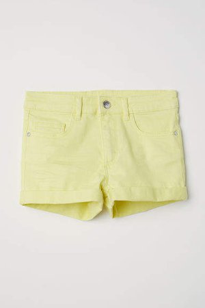 Twill Shorts - Yellow