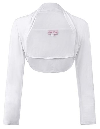 Belle Poque Women's Bolero Shrug Long Sleeve Crop Tops at Amazon Women’s Clothing store:
