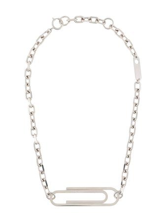 Off-White XL Paperclip Necklace - Farfetch