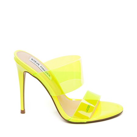 Steve Madden Charlee Sandal Yellow Neon