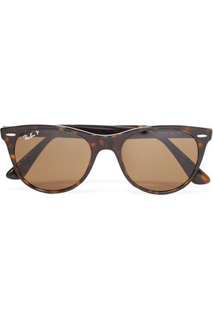 Ray-Ban | The Wayfarer II round-frame tortoiseshell acetate sunglasses | NET-A-PORTER.COM
