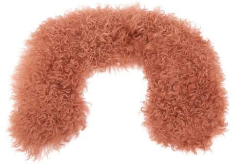 Shearling Collar - Womens - Light Pink