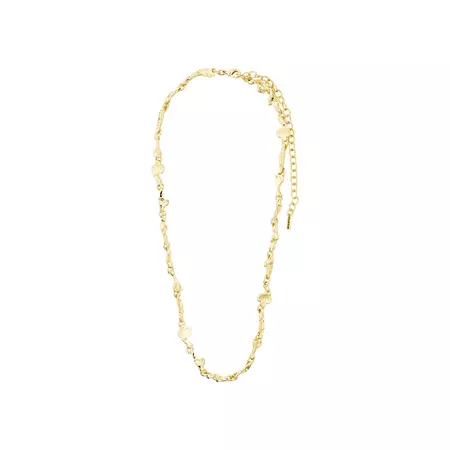 SOLIDARITY recycled organic shaped necklace gold-plated – Pilgrim