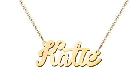 Katie Gold Name Necklace