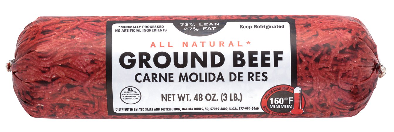 3 lbs. Ground Beef Roll - Walmart Grocery