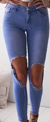 Knee Ripped Jeans