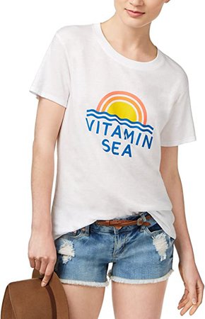 Sub_Urban RIOT Women's Vitamin Sea Graphic Tee at Amazon Women’s Clothing store