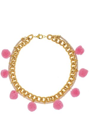 ALBERTO GALLETI POMPOM Pink Chain Necklace – PRET-A-BEAUTE.COM