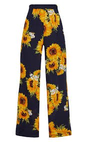 sunflower print pants - Google Search