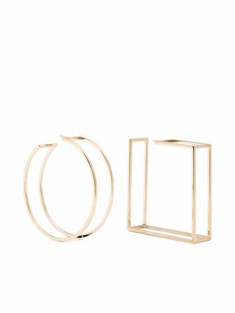 Shop Jacquemus geometric drop earrings with Express Delivery - FARFETCH