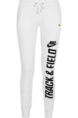 Nike | Printed cotton-blend jersey track pants | NET-A-PORTER.COM