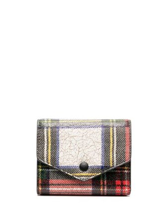 Maison Margiela tri-fold tartan pattern purse S56UI0136P3612 - Farfetch
