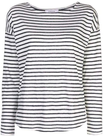 long sleeve striped top