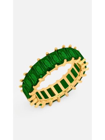 MuchV green & gold ring