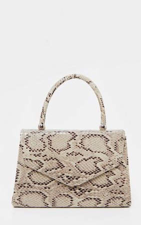 Natural Snake Envelope Grab Bag | Accessories | PrettyLittleThing USA