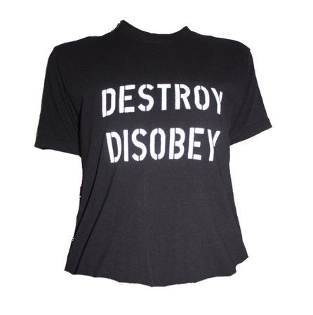 destory disobey tee