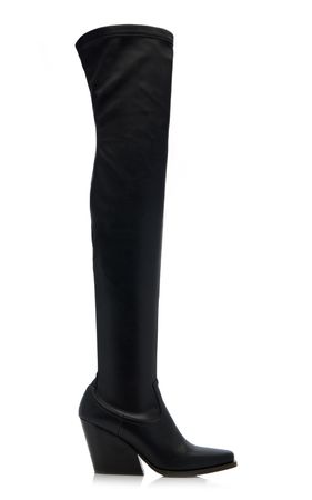 Cowboy Vegan Leather Over-The-Knee Boots By Stella Mccartney | Moda Operandi