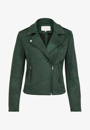 Vila VIFADDY JACKET - Faux leather jacket - darkest spruce/dark green - Zalando.de